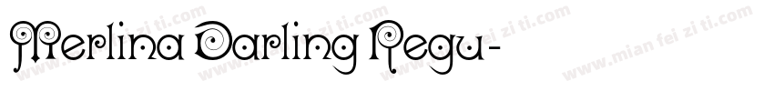 Merlina Darling Regu字体转换